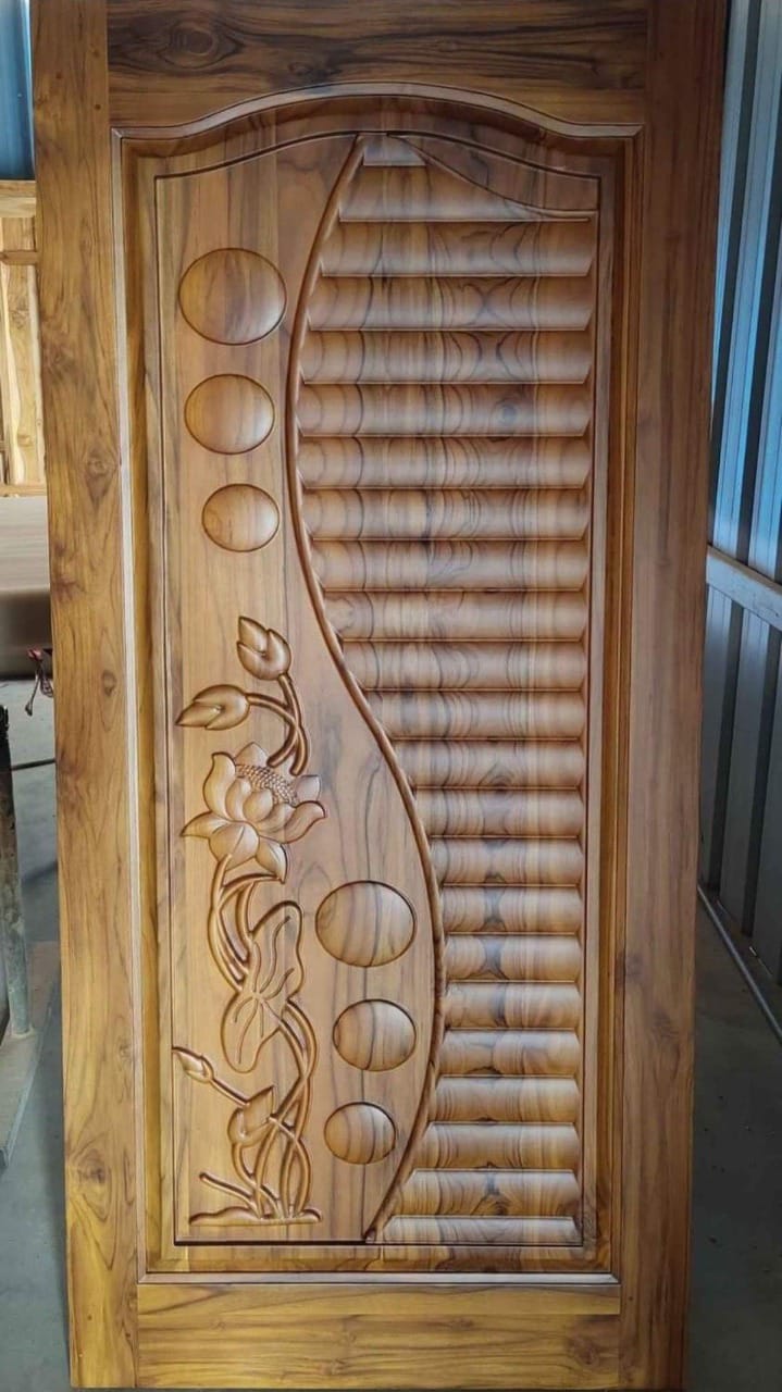 Teak Front Door